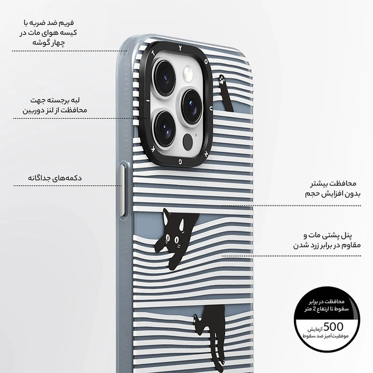کاور یانگ کیت مدل Black Kitten Adventure Playground MagSafe مناسب برای گوشی موبایل اپل iphone 15promax