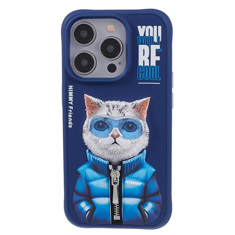 کاور مدل BLUE COAT CAT مناسب برای گوشی موبایل اپل IPHONE 15 Pro