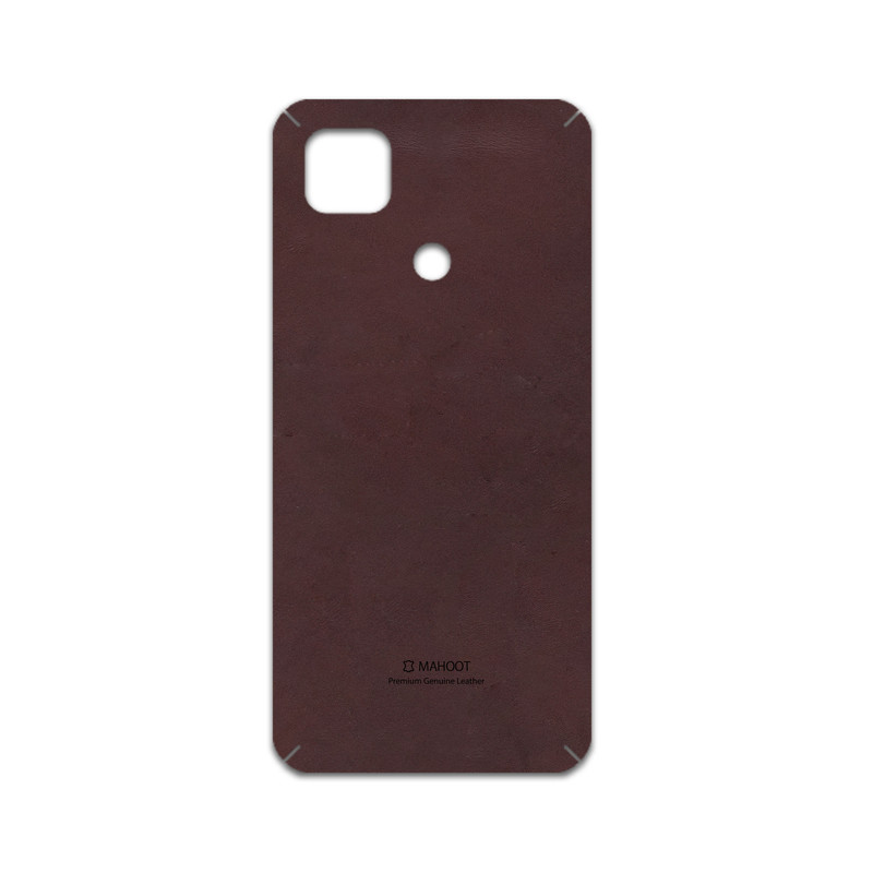 برچسب پوششی ماهوت مدل Matte-Dark-Brown-Leather مناسب برای گوشی موبایل شیائومی Redmi 9C NFC