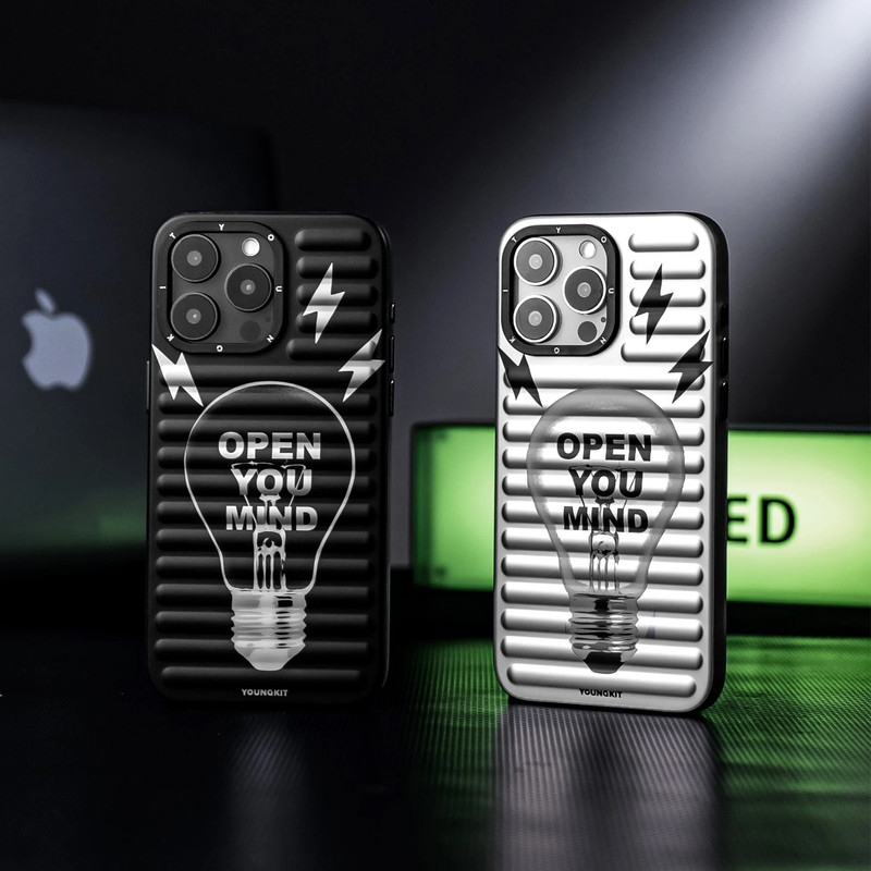 کاور یانگ کیت مدل Night Inspiration Bulb Luggage-Inspired MagSafe مناسب برای گوشی موبایل اپل iphone 15promax