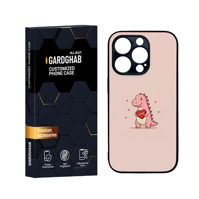 کاور گارد قاب علوی مدل دورژله ای عاشقانه مناسب برای گوشی موبایل اپل iPhone 14 Pro Max