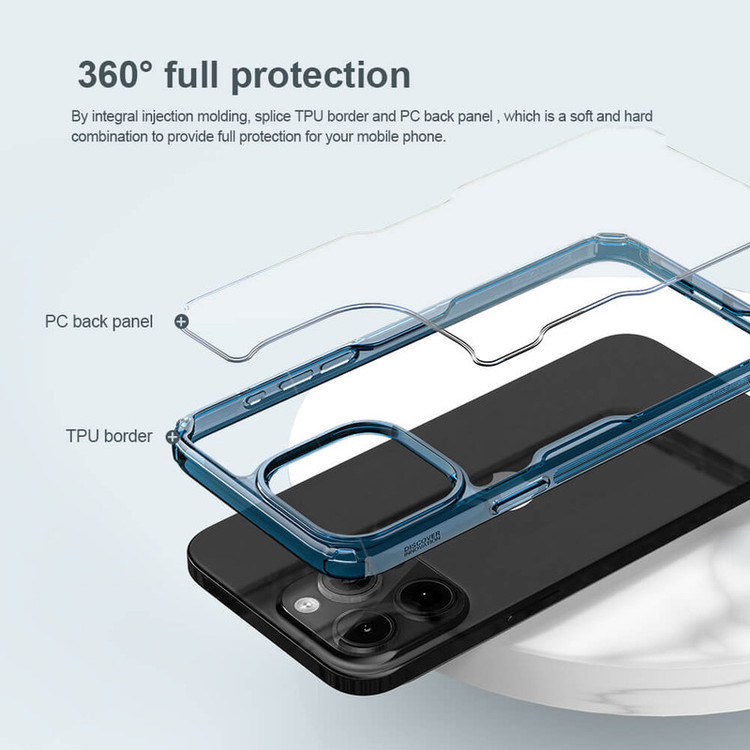کاور نیلکین مدل Nature TPU Pro مناسب برای گوشی موبایل اپل iPhone 15 Pro