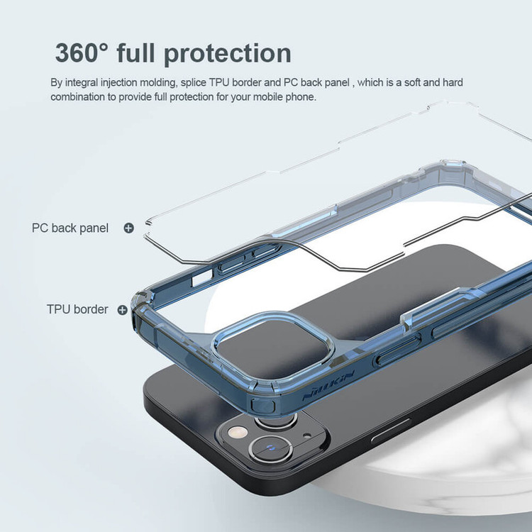 کاور نیلکین مدل Nature TPU Pro مناسب برای گوشی موبایل اپل iphone 13