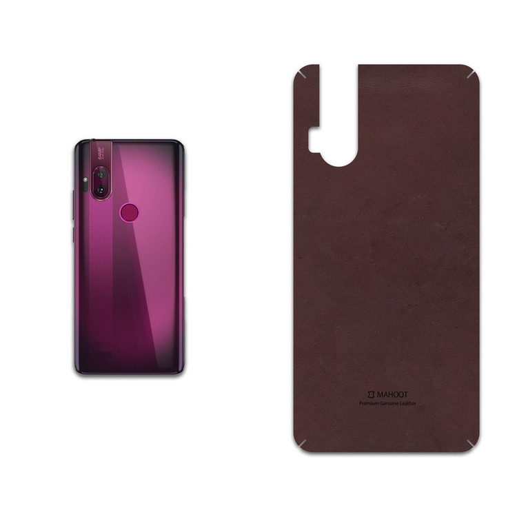 برچسب پوششی ماهوت مدل Matte-Dark-Brown-Leather مناسب برای گوشی موبایل موتورولا One Hyper