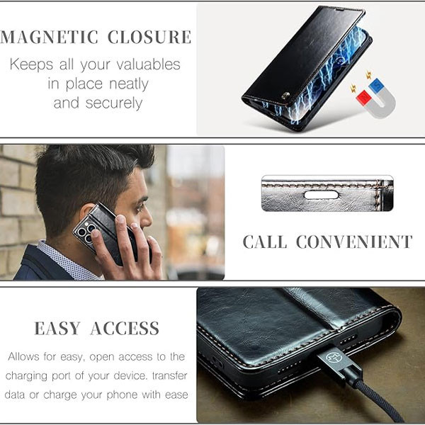 کیف کلاسوری گلدن گارد مدل Caseme_S24 مناسب برای گوشی موبایل سامسونگ Galaxy S24FE