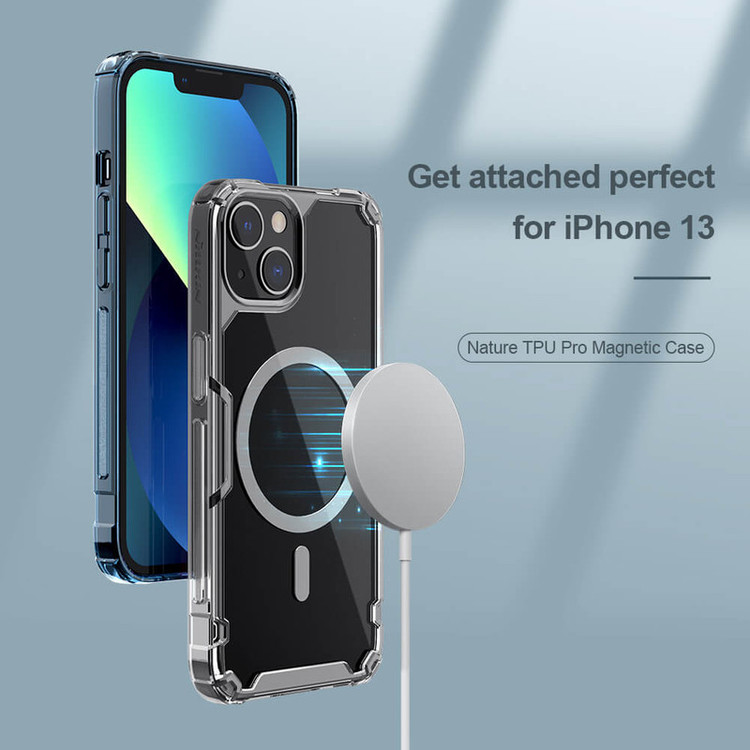 کاور نیلکین مدل Nature TPU Pro Magnetic مناسب برای گوشی موبایل اپل iphone 13