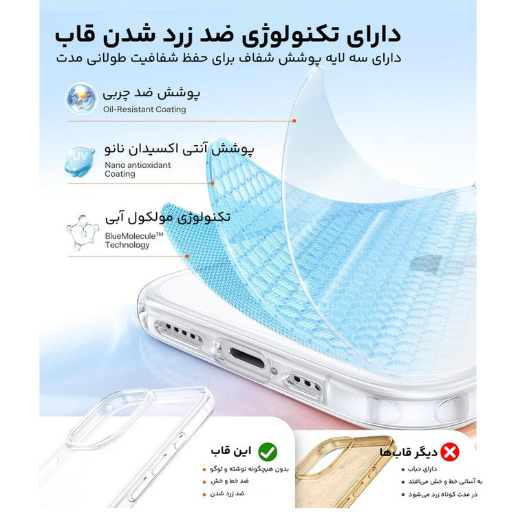 کاور واوی مدل Anti مناسب برای گوشی موبایل اپل iPhone 17