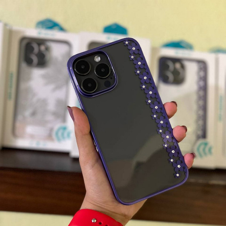 کاور دیویا مدل نگین دار طرح gol مناسب برای گوشی موبایل اپل iphone 14/13