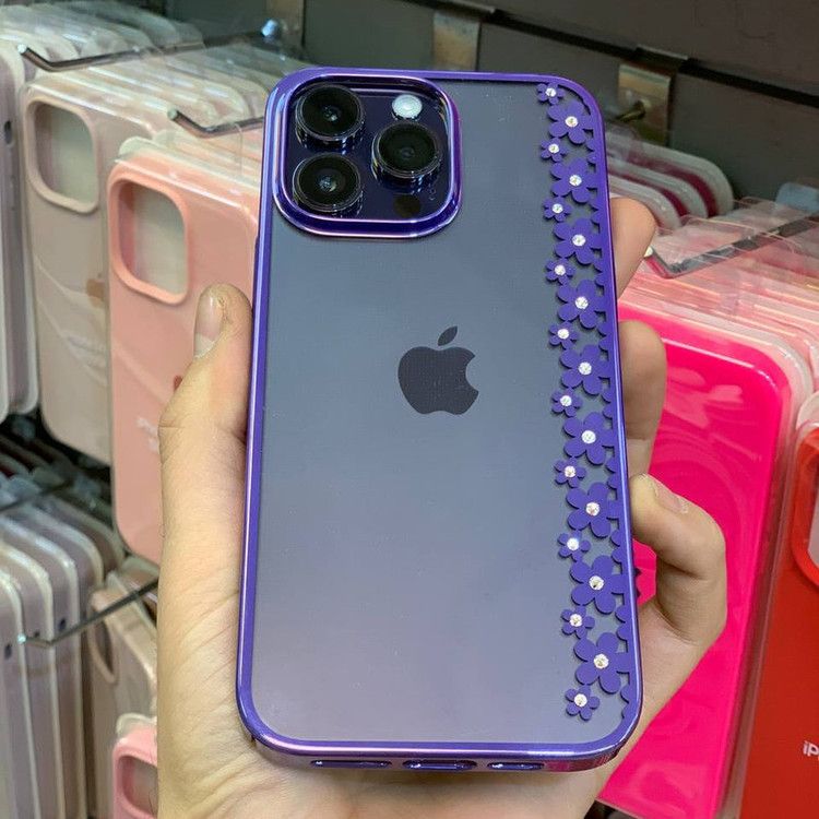 کاور دیویا مدل نگین دار طرح gol مناسب برای گوشی موبایل اپل iphone 14/13