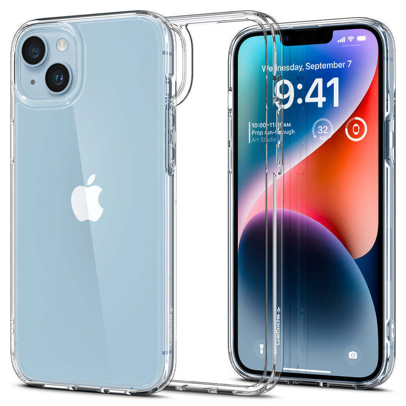 کاور اسپیگن مدل ultra hybrid clear کد014 مناسب برای گوشی موبایل اپل iphone 14