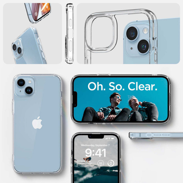 کاور اسپیگن مدل ultra hybrid clear کد014 مناسب برای گوشی موبایل اپل iphone 14