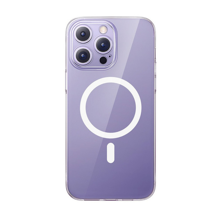 کاور موبایل بیسوس مدل Crystal Series Magnetic مناسب برای گوشی اپل iPhone 14 Pro Max به همراه محافظ صفحه نمایش