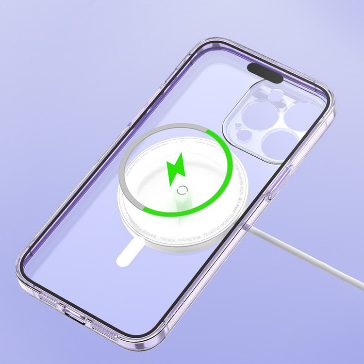 کاور موبایل بیسوس مدل Crystal Series Magnetic مناسب برای گوشی اپل iPhone 14 Pro Max به همراه محافظ صفحه نمایش