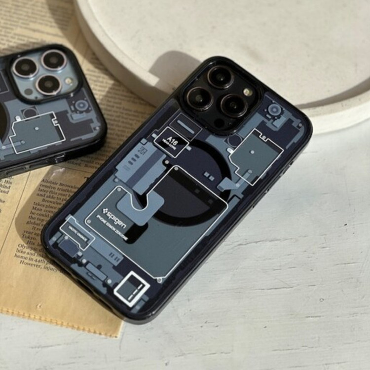 کاور اسپیگن مدل Ultra Hybrid magnetic مناسب برای گوشی موبایل اپل iPhone 13 Pro Max