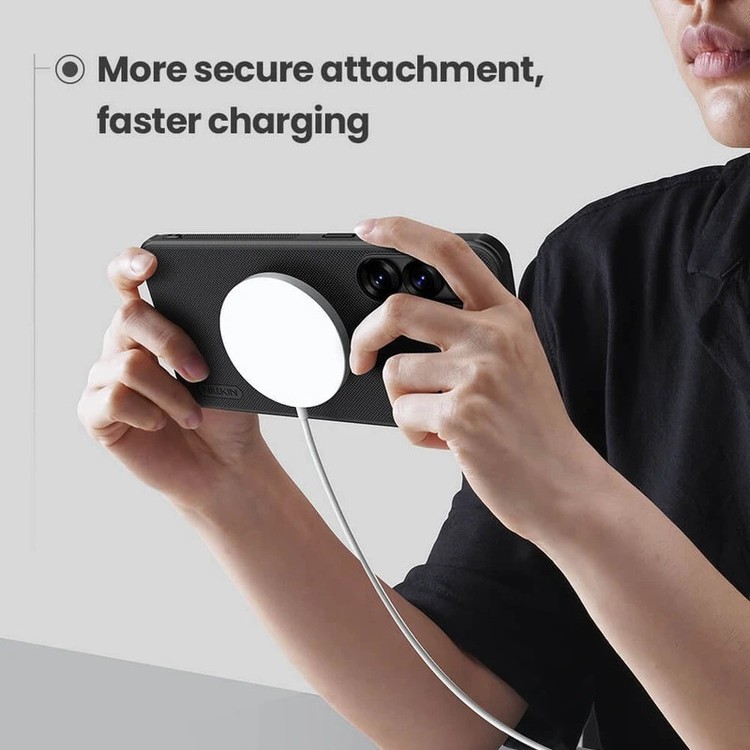 کاور نیلکین مدل Super Frosted Shield Pro Magnetic مناسب برای گوشی موبایل سامسونگ Galaxy S25 Edge