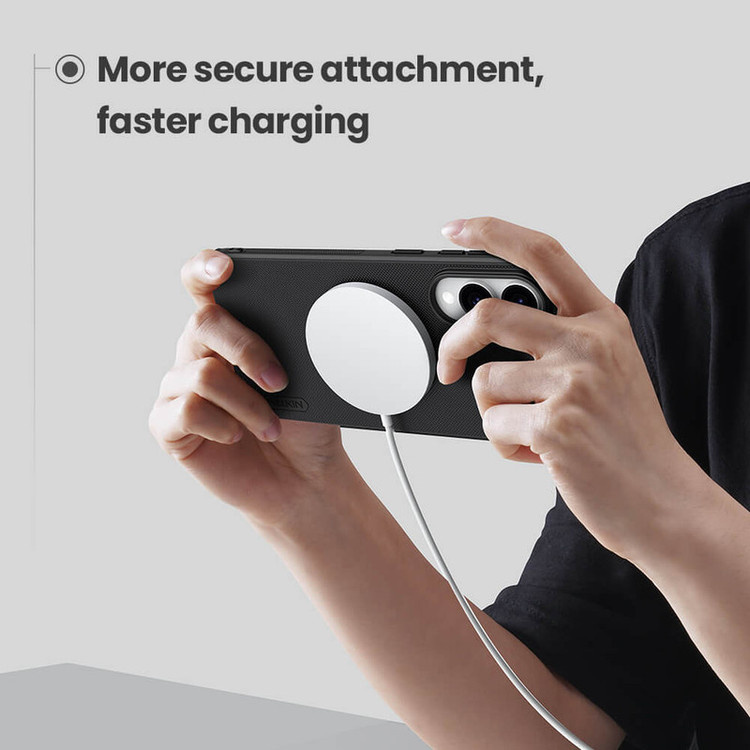 کاور نیلکین مدل Super Frosted Shield Pro Magnetic مناسب برای گوشی موبایل سامسونگ Galaxy S25 Edge