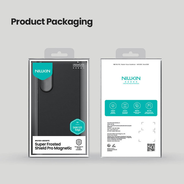 کاور نیلکین مدل Super Frosted Shield Pro Magnetic مناسب برای گوشی موبایل سامسونگ Galaxy S25 Edge