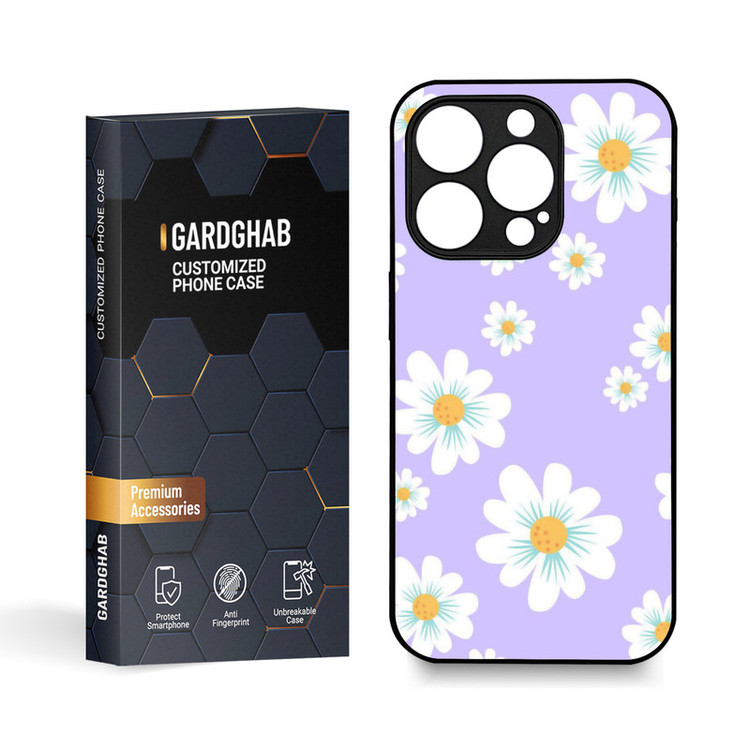 کاور گارد قاب مدل گل مناسب برای گوشی موبایل اپل iPhone 15 Pro