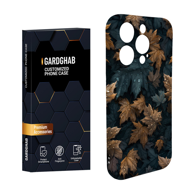 کاور گاردقاب مدل برگ مناسب برای گوشی موبایل اپل iPhone15 pro