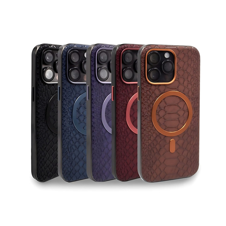 کاور مدل SnakeSkin مناسب برای گوشی موبایل اپل iPhone 15 Pro Max