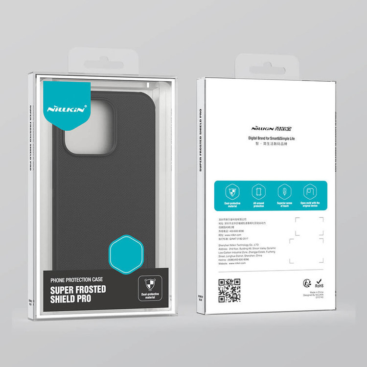 کاور نیلکین مدل Super Frosted Shield Pro مناسب برای گوشی موبایل اپل iPhone 15 Pro/ 14 Pro