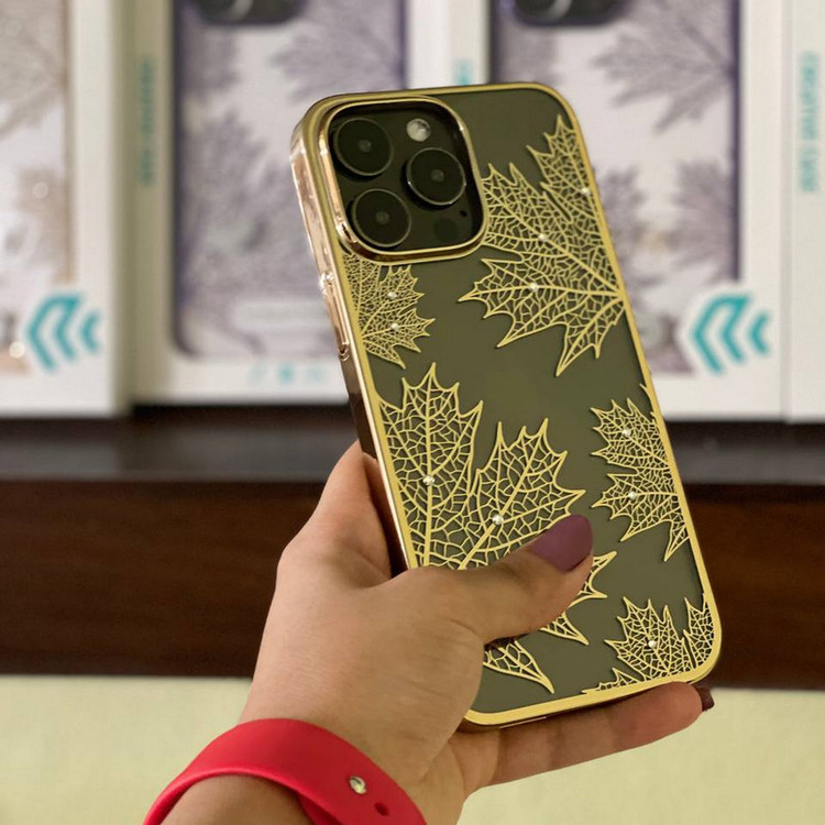 کاور دیویا مدل luxury leaf مناسب برای گوشی موبایل اپل iphone 14promax