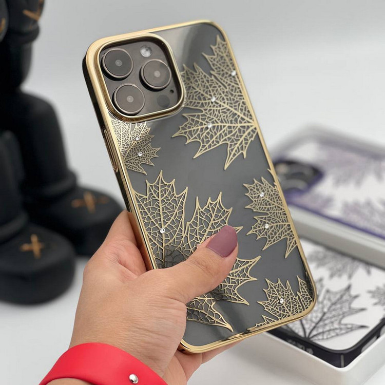 کاور دیویا مدل luxury leaf مناسب برای گوشی موبایل اپل iphone 14promax