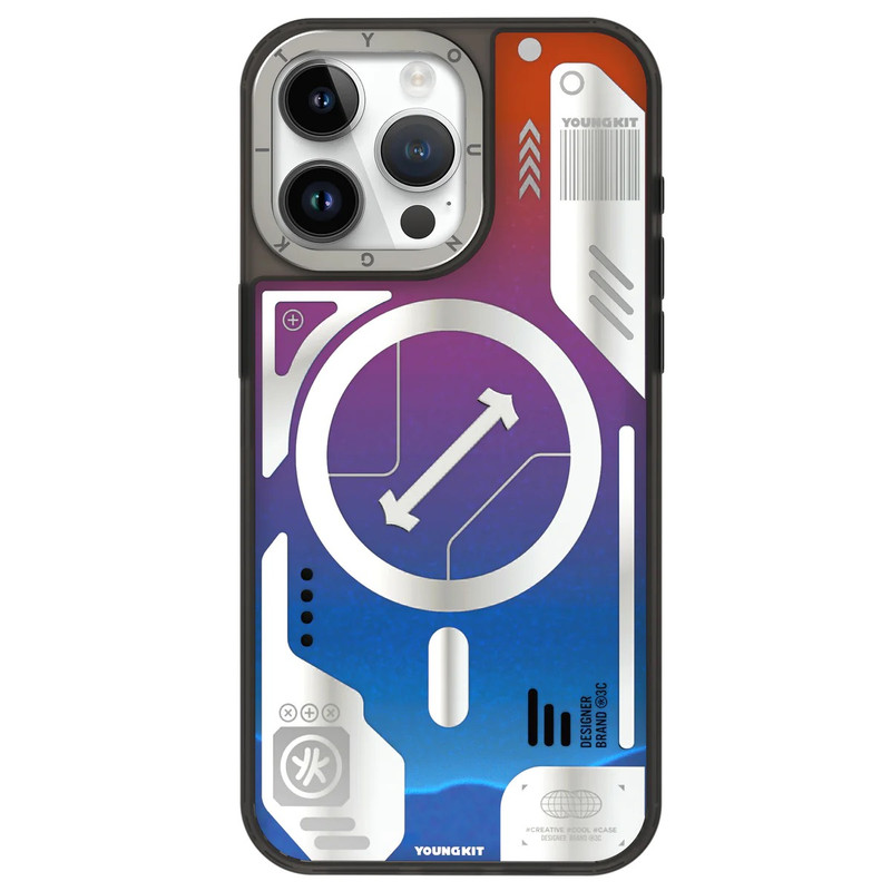 کاور یانگ کیت مدل آکواریومی شاین آبی مناسب برای گوشی موبایل  اپل Iphone15promax