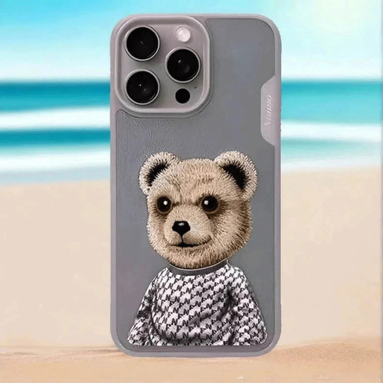 کاور نیمی مدل Teddy مناسب برای گوشی موبایل اپل IPHONE 15 PRO