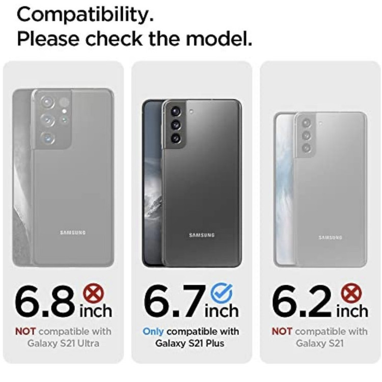 کاور اسپیگن مدل Ultra Hybrid Crystal Clear مناسب برای گوشی موبایل سامسونگ Galaxy S21 Plus