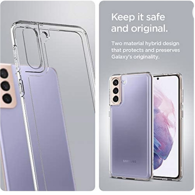 کاور اسپیگن مدل Ultra Hybrid Crystal Clear مناسب برای گوشی موبایل سامسونگ Galaxy S21 Plus