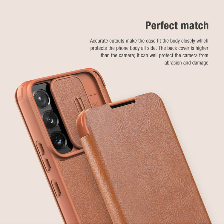 کیف کلاسوری نیلکین مدل QIN PRO مناسب برای گوشی موبایل سامسونگ Galaxy S22