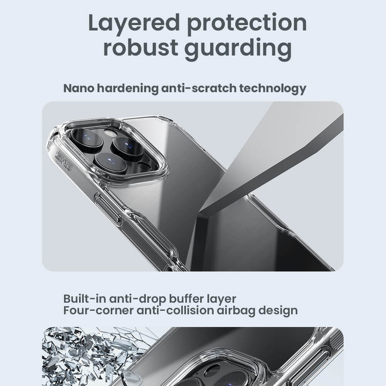 کاور نیلکین مدل Nature TPU Pro مناسب برای گوشی موبایل اپل iPhone 16 Pro