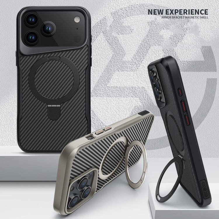کاور بادیگارد مدل Carbon Stand مناسب برای گوشی موبایل اپل iPhone 17 Pro