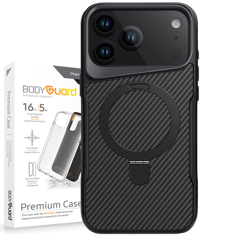 کاور بادیگارد مدل Carbon Stand مناسب برای گوشی موبایل اپل iPhone 17 Pro