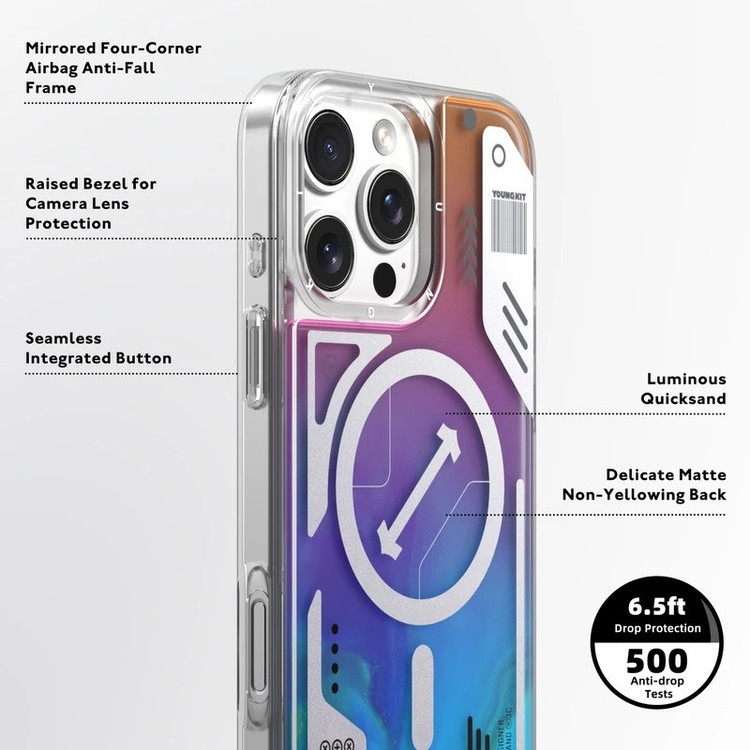 کاور مدل illusion Magsafe 001 مناسب برای گوشی موبایل اپل iPhone 16 Pro Max