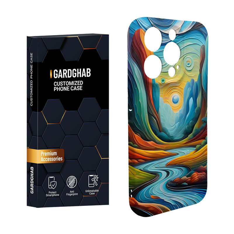 کاور گارد قاب مدل هنری مناسب برای گوشی موبایل اپل iPhone 15 Promax