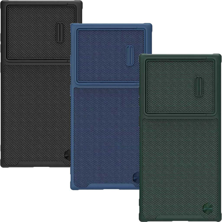 کاور نیلکین مدل Textured Fiber S Case مناسب برای گوشی موبایل سامسونگ Galaxy S23 Ultra