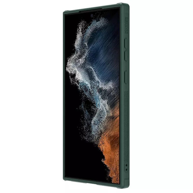کاور نیلکین مدل Textured Fiber S Case مناسب برای گوشی موبایل سامسونگ Galaxy S23 Ultra