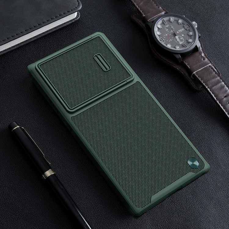 کاور نیلکین مدل Textured Fiber S Case مناسب برای گوشی موبایل سامسونگ Galaxy S23 Ultra
