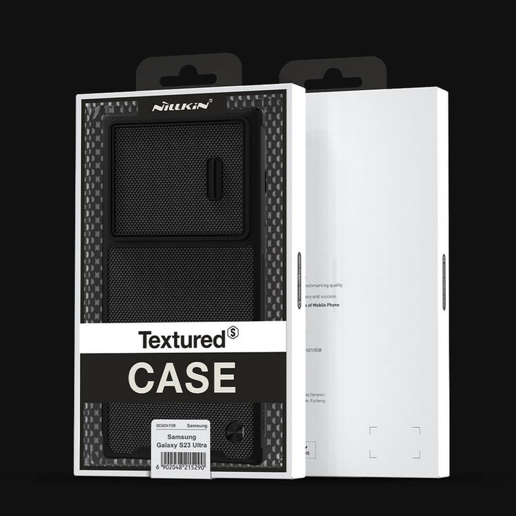 کاور نیلکین مدل Textured Fiber S Case مناسب برای گوشی موبایل سامسونگ Galaxy S23 Ultra