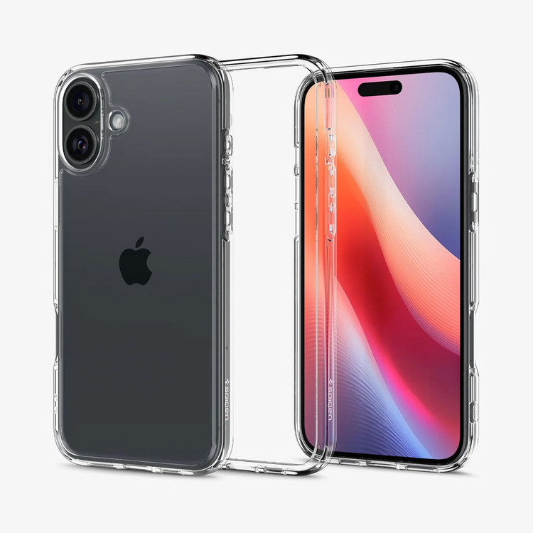 کاور اسپیگن مدل ultra hybrid clear مناسب برای گوشی موبایل اپل iphone 16