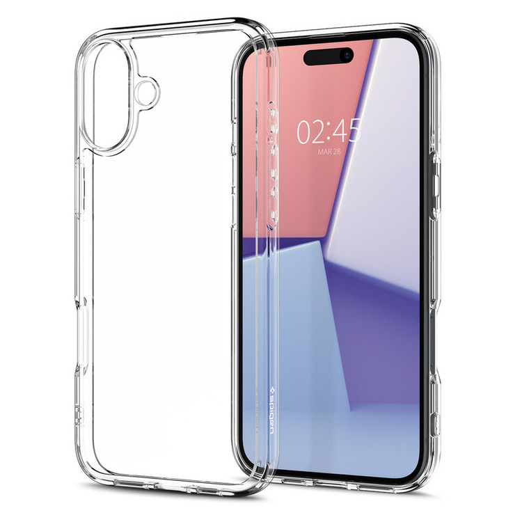 کاور اسپیگن مدل ultra hybrid clear مناسب برای گوشی موبایل اپل iphone 16