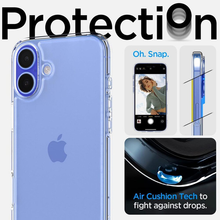 کاور اسپیگن مدل ultra hybrid clear مناسب برای گوشی موبایل اپل iphone 16