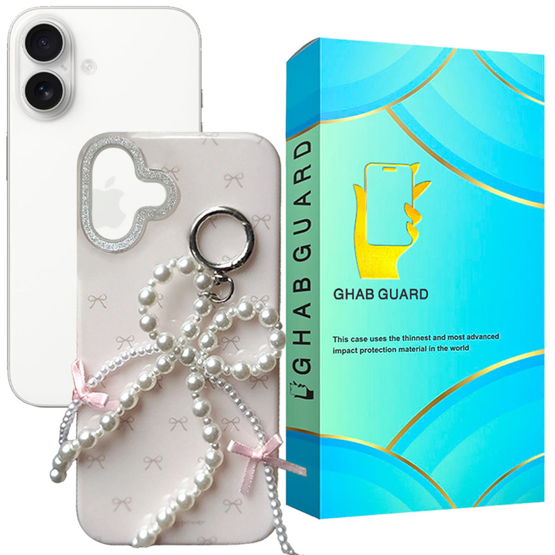 کاور قاب گارد مدل PINKBMOR مناسب برای گوشی موبایل اپل iPhone 16 به همراه بندآویز