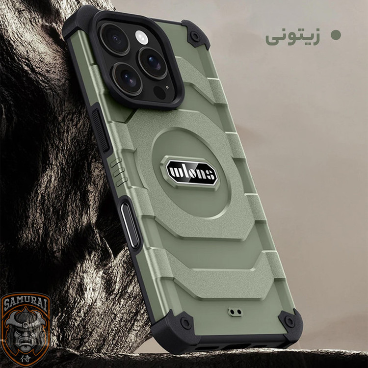 کاور سامورایی مدل Wlons Magsafe Pro مناسب برای گوشی موبایل اپل iPhone 16 Pro Max