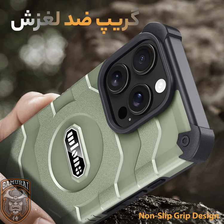 کاور سامورایی مدل Wlons Magsafe Pro مناسب برای گوشی موبایل اپل iPhone 16 Pro Max