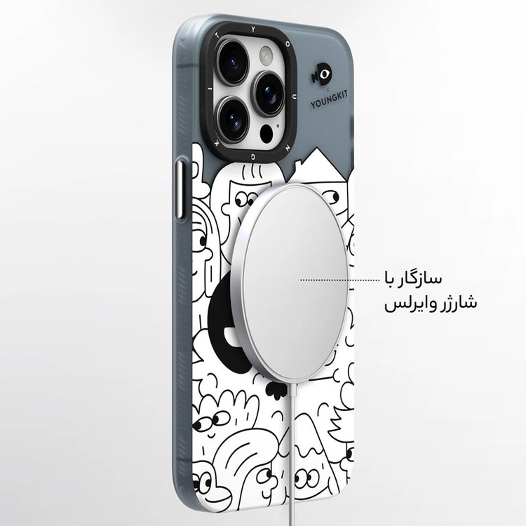 کاور یانگ کیت مدل Nina Canvas کد Z02 مناسب برای گوشی موبایل اپل iphone 15
