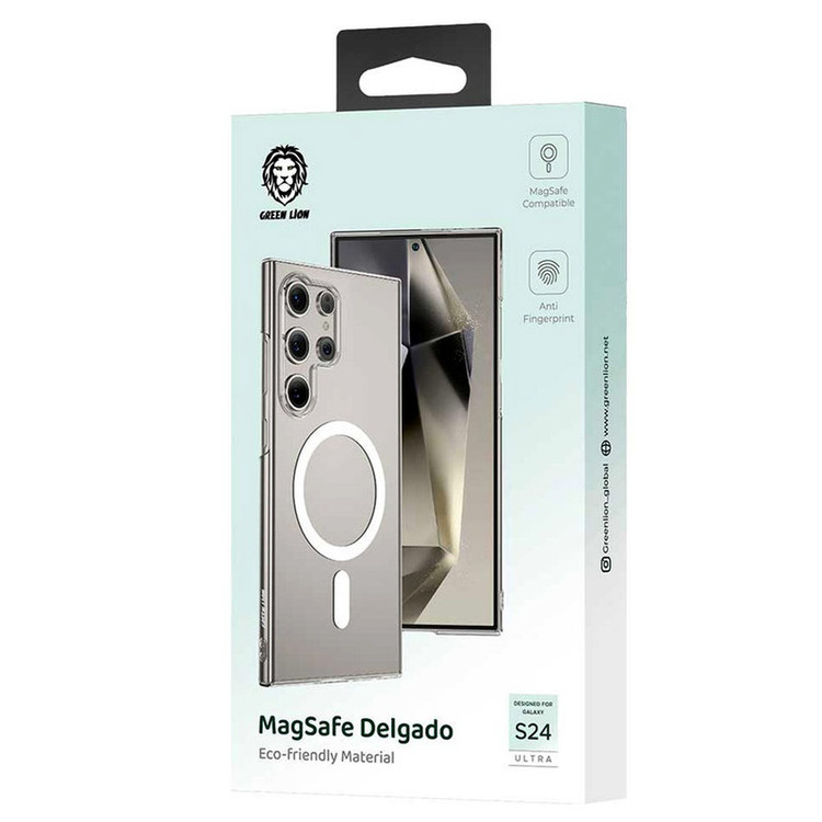 کاور گرین لاین مدل Magsafe Delgado مناسب برای گوشی موبایل سامسونگ Galaxy S24 Ultra