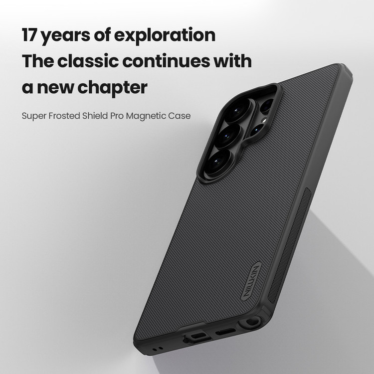 کاور نیلکین مدل Super Frosted Shield Pro Magnetic مناسب برای گوشی موبایل سامسونگ Galaxy S26 Ultra